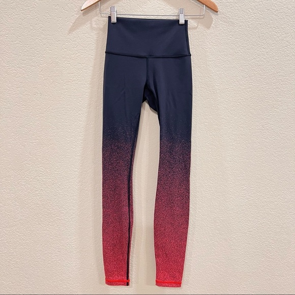 Lululemon Wunder Under Hi-Rise Tight Ombre Speckle Women's Sz 2 Outdoor Gym EUC - Picture 5 of 6